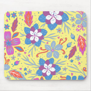 Tapis De Souris Nature Fleurs colorées Vintage