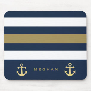 Tapis De Souris Nautical double anchor Monogram Mousepad