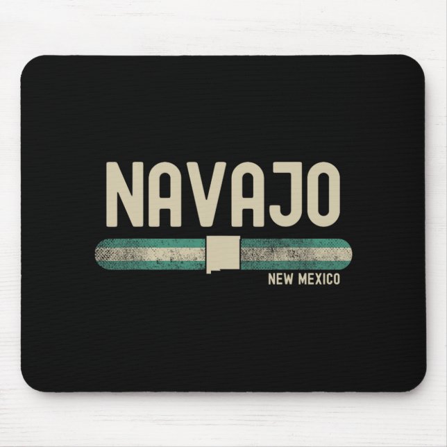 Tapis De Souris Navajo Nm New Mexico Travel &amp; 80s Style  (Devant)