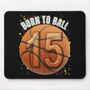 Tapis De Souris Né Au Basketball 15e Anniversaire Ado Girls Boy Ki