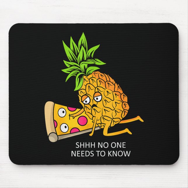 Tapis De Souris Ne Belongs On Zza Lover Funny Food Pun  (Devant)