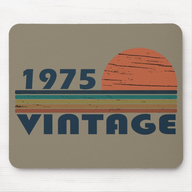 Tapis De Souris Né en 1975 anniversaire vintage (Devant)