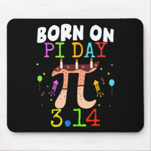 Tapis De Souris Né Le Jour Du Pi Anniversaire 2025 Joyeux Thé Math