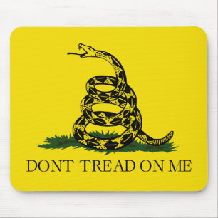 Tapis De Souris Ne pas taper sur le drapeau de Me Gadsden
