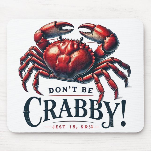 Tapis De Souris Ne sois pas crabe (Devant)