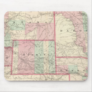 Tapis De Souris Nebraska, Dakota, Idaho, Montana et Wyoming