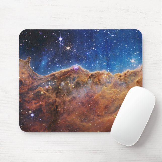 Tapis De Souris Nebula Carina Bleue/Orange | JWST (Avec souris)