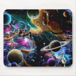 Tapis De Souris Nébuleuse des étoiles de la planète