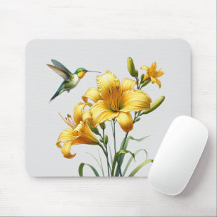 Tapis De Souris Nectar Blaster : Hummingbird & Lily Mousepad