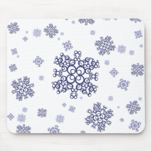 Tapis De Souris Neige bleue