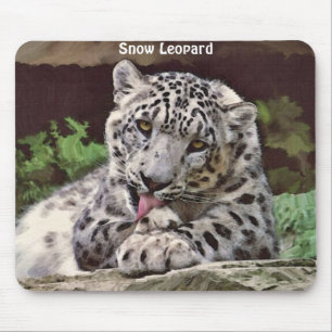 Tapis De Souris NEIGE LEOPARD Mousepad