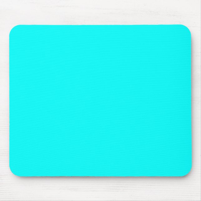 Tapis De Souris Neon Blue Turquoise Lumière brillant Mode Couleur  (Devant)
