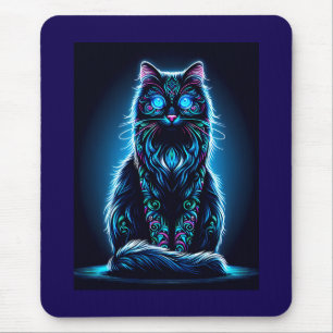 Tapis De Souris Neon Cat Vivid Arrière - plan-97948