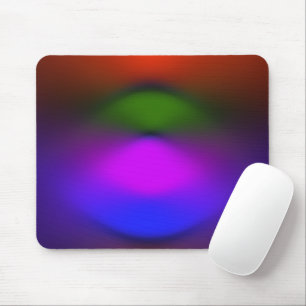 Tapis De Souris Néon de Mousepad bleu, violet, vert et orange
