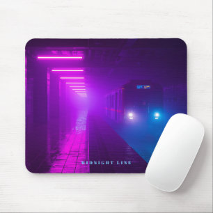 Tapis De Souris Néon Metro Cyberpunk – Vap Retro Synthwave