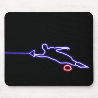 Tapis De Souris Néon Mousepad de skieur de l'eau de slalom