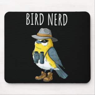 Tapis De Souris Nerd des oiseaux birder drôle d'observateur d'oise