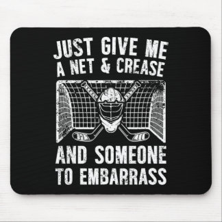 Tapis De Souris Net And Crease Ice Hockey Goalkeeper Ice Hockey Go