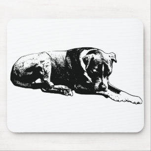 Tapis De Souris Nettoyer la souris de chien de ligne