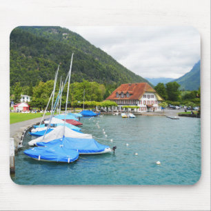 Tapis De Souris Neuhaus et le lac Thun