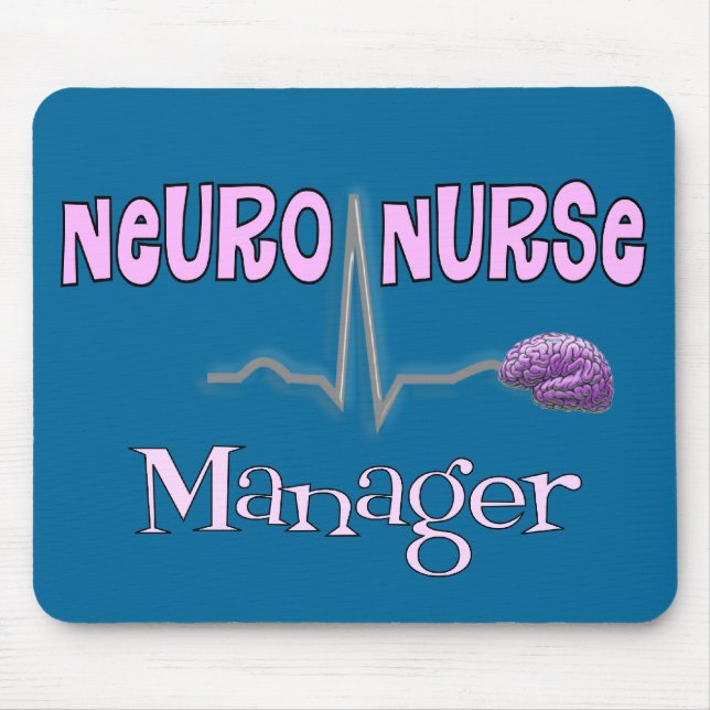 Tapis De Souris Neuro- cadeaux de directeur d'infirmière (Devant)