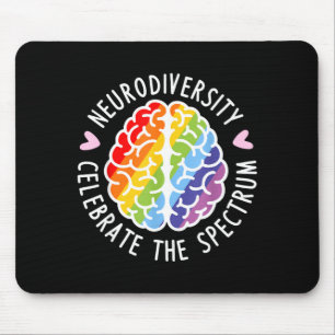 Tapis De Souris Neurodiversité Cerveau Autisme Sensibilisation TSA