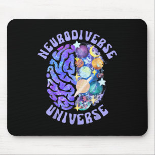Tapis De Souris Neurodiversité Universelle Neurodiversité Cerveau