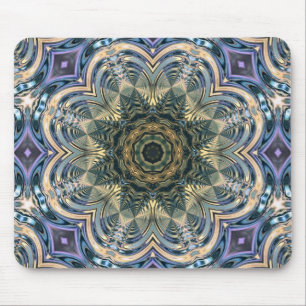 Tapis De Souris New Age Bohemian Yoga Bleu Purple Mandala