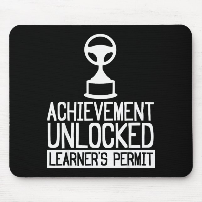 Tapis De Souris New Driver Learner Permit Driving School - Driver' (Devant)