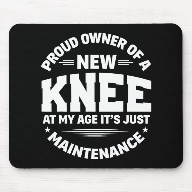 Tapis De Souris New Knee Replacement Surgery Get Well Recovery Gag (Devant)
