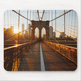 Tapis De Souris New York City Brooklyn Bridge Sunrise