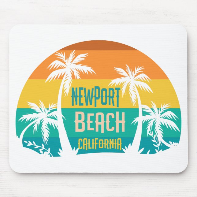 Tapis De Souris Newport Beach Retro (Devant)