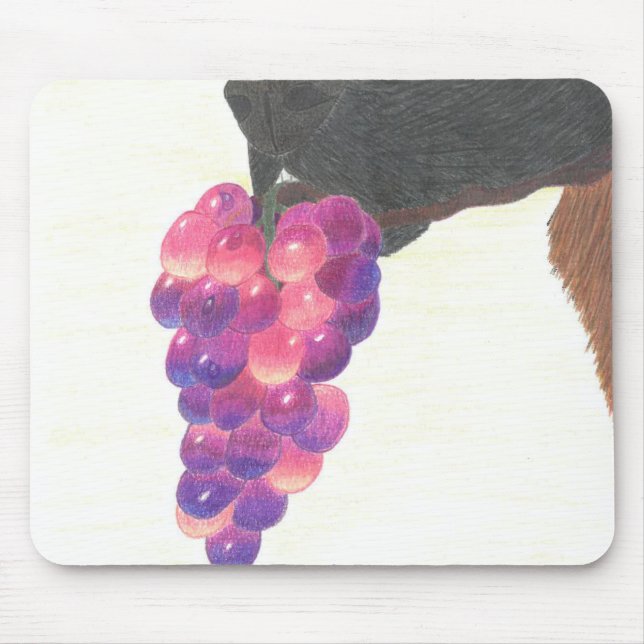 Tapis De Souris Nez et raisin de chien (Devant)