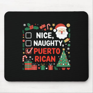Tapis De Souris Nice Naughty Puerto Rican Père Noël Noël