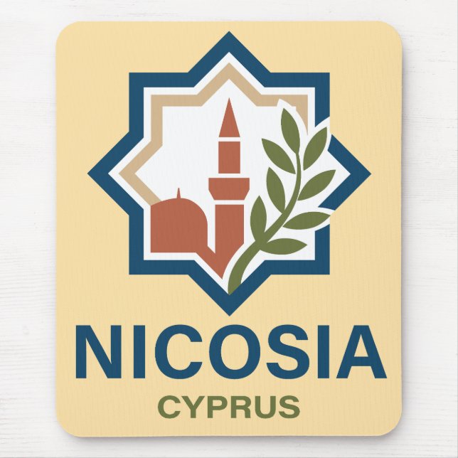 Tapis De Souris Nicosia Cyprus Mediterranean (Devant)