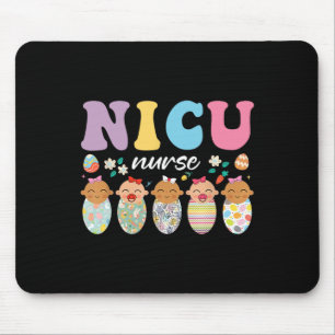 Tapis De Souris Nicu Neonatal Intensive Care Unit Nurse Pâques Jou