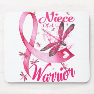 Tapis De Souris Nièce D'Un Guerrier Dragonfly Cancer Du Sein