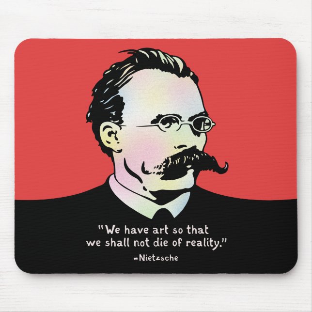 Tapis De Souris Nietzsche - réalité de l'art v. (Devant)
