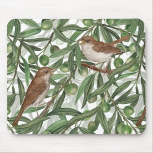 Tapis De Souris Nightingales dans l'olivier
