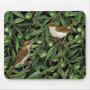 Tapis De Souris Nightingales dans l'olivier 3