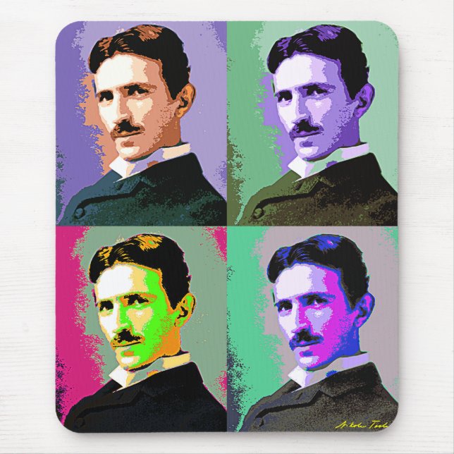 Tapis De Souris Nikola Tesla (Devant)