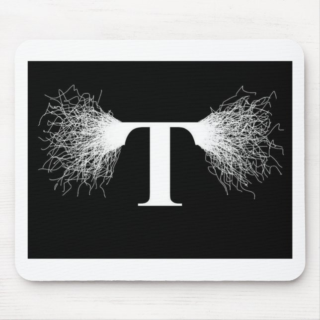 Tapis De Souris Nikola Tesla - bobine de Tesla - foudre (Devant)