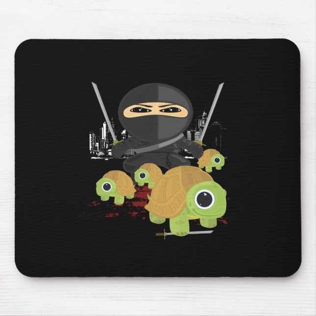 Tapis De Souris Ninja avec tortues (Devant)