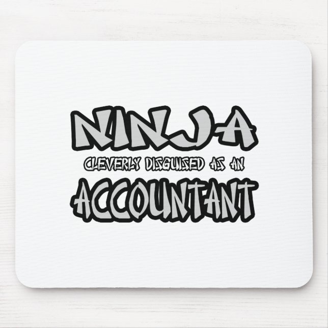 Tapis De Souris Ninja...Comptable (Devant)
