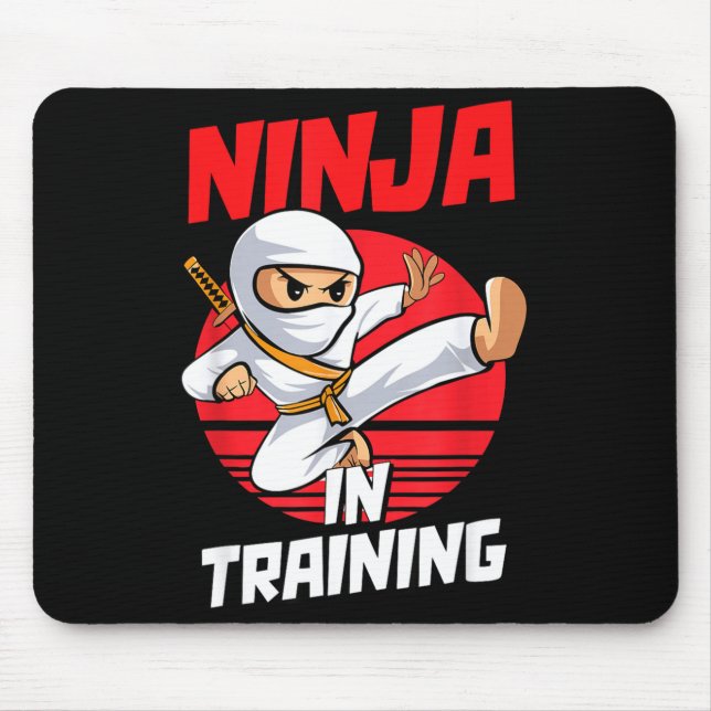 Tapis De Souris Ninja In Training Costume Party Warrior Boys Girls (Devant)