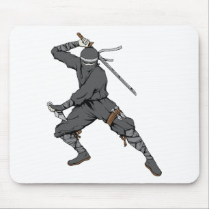 Tapis De Souris Ninja ~ Ninjas 2 Arts martiaux Guerrier Imaginaire