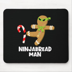 Tapis De Souris Ninjabread homme fun ginja kicking sucre de canne 