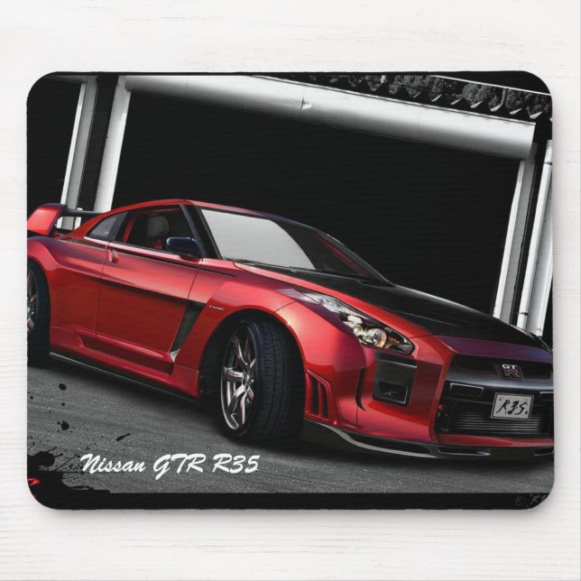 Tapis De Souris Nissan GTR R35- Mousepad (Devant)