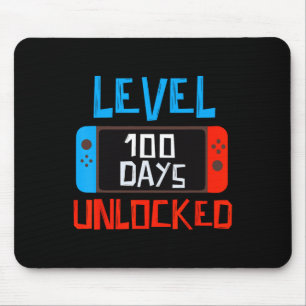 Tapis De Souris Niveau 100 Jours Scolaire Déverrouillé Gamer Boys