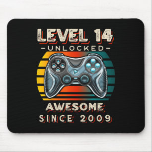 Tapis De Souris Niveau 14 Jeu vidéo déverrouillé 14e anniversaire